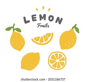 A set of illustrations of lemon doodles.
These illustrations have elements of fruit, citrus, half, cut, food, juicy, etc.