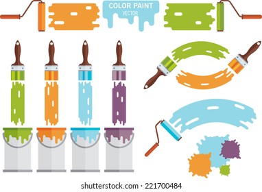 Set of illustrations. Painting