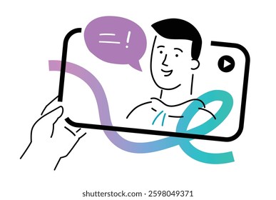 Set of illustrations people are holding a workshop. Workflow, growth, graphics. Business development, milestones, start-up. linear illustration Icons infographics. Landing page site print poster. Line