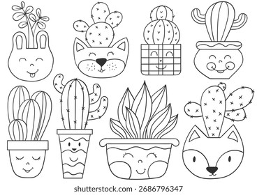 Conjunto de ilustraciones para postales, volantes, Anuncios