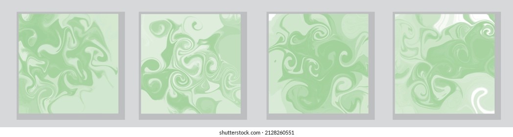 Set of illustrations. Posters. Poster templates. Illustrations in the style of fluid art. Paints. Drawings by paints. Watercolor brush strokes. Patterns. Abstract image. Acrylic paints.