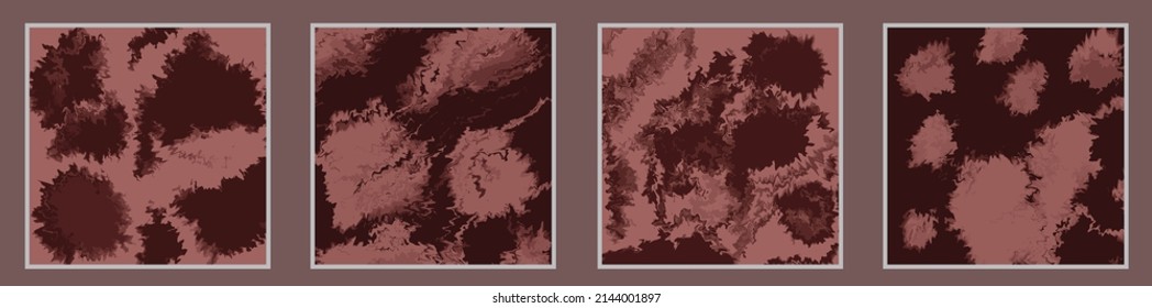 Set of illustrations. Posters. Poster templates. Illustrations in the style of fluid art. Paints. Drawings by paints. Watercolor brush strokes. Patterns. Abstract image. Acrylic paints.