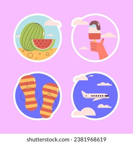Conjunto de ilustraciones relacionadas con los días festivos