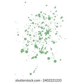 set of illustrations of splashes of paint PNG on a white background