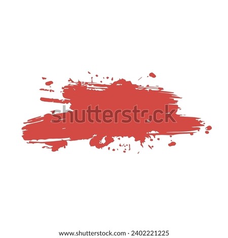 set of illustrations of splashes of paint PNG on a white background