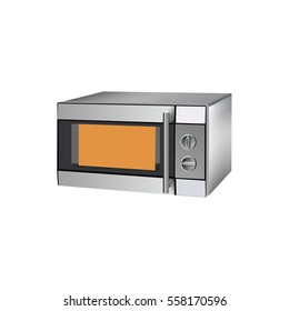 A set of illustrations for website - appliances vector icon. Element 4 microwave oven microwave food warm warm up plate kitchen equipment cooking heating