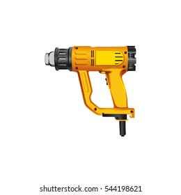A set of illustrations for website - building tools vector icon. Element 1 building dryer drier electric electrical tool instrument heat warmth air hot power of Webit