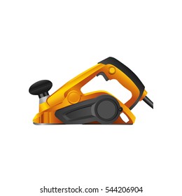 A set of illustrations for website - building tools vector icon. Element 6 electro-plane tool instrument electric electrical construction repairs power of Webit