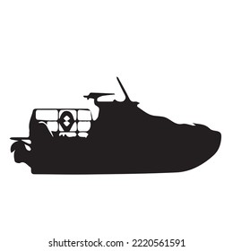 A set of images of boats from different angles. Outline set of vector icons of boats for web design isolated on white background