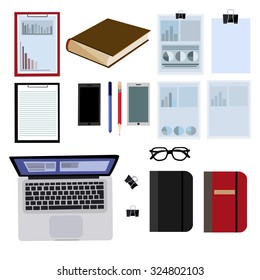 A set of images with a computer Desk.