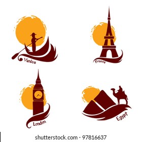 Set of images - country and tourism