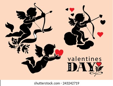 set of images of Cupids Valentine's Day