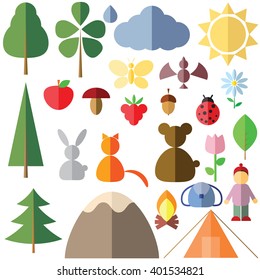 a set of images of nature