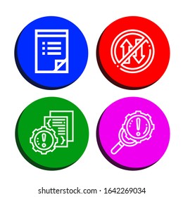 Set of importance icons. Such as To do list, Priority, Error , importance icons