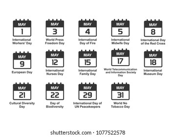 Set an important international level day on the calendar.  international day