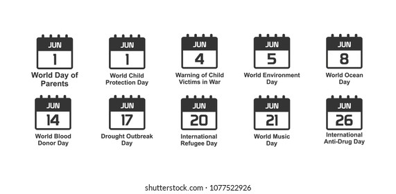 Set an important international level day on the calendar. international day