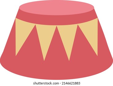 The set includes circus elements illustrations