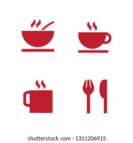 Set includes icons as restaurant dishes and food. Flat icon restaurant. Vector illustration EPS.8 EPS.10