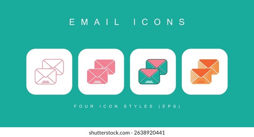 The set includes outline, monochrome, colored outline, and gradient variations, allowing you to choose the style that best suits your brand or project.