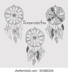 Set Indian Dream catcher.