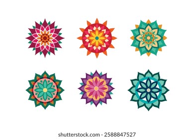 Set of indian mandala arts