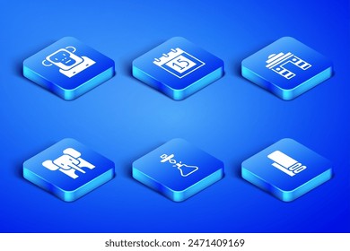 Set Indian textile fabric, Monkey, Hookah, Elephant, Independence day and Gate in Delhi icon. Vector