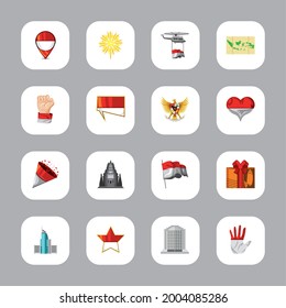 íconos de la independencia de indonesia