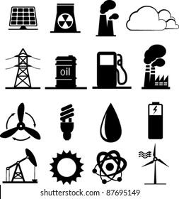 Set of industrial icons