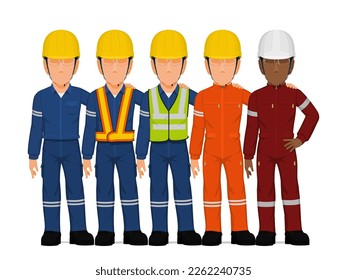 un grupo de trabajadores industriales están drenando el brazo alrededor del hombro de su amigo