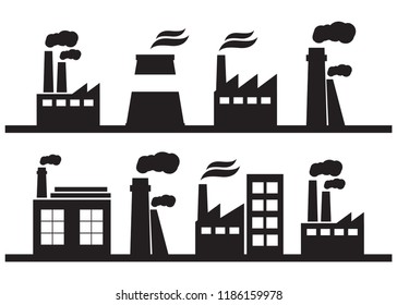 工場 シルエット のイラスト素材 画像 ベクター画像 Shutterstock