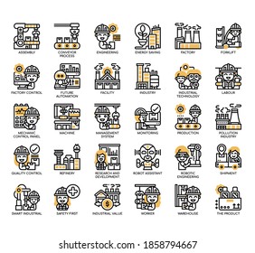 Set of Industry thin line and pixel perfect icons for any web and app project. 