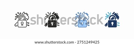 Set of infiltrate icon collection in multiple style. Icon suitable for web and mobile application