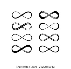 Conjunto de símbolos infinitos. Vector.
