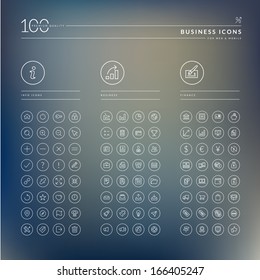 Set of info, business and finance icons