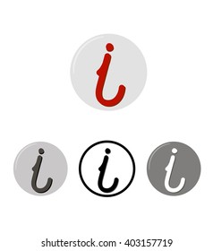Set of info buttons