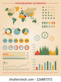 Set of info graphic elements for your reports and documents