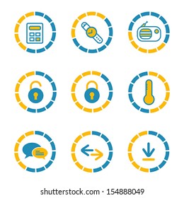 set of info graphic icon, vector