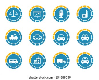set of info graphic icon, vector