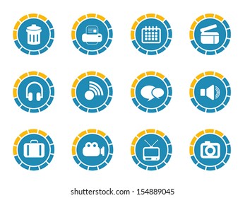 set of info graphic icon, vector