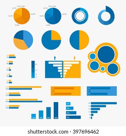 Set of info graphics elements