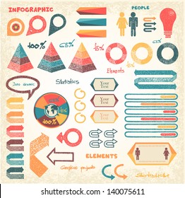 Set of info graphics elements and signs