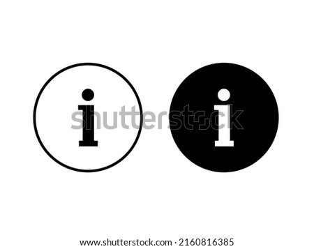 Set of info icon. Point symbol. Help logo. Vector isolated on white background