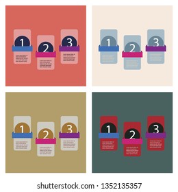 Set of Infografics template. for your presentation. EPS 10.