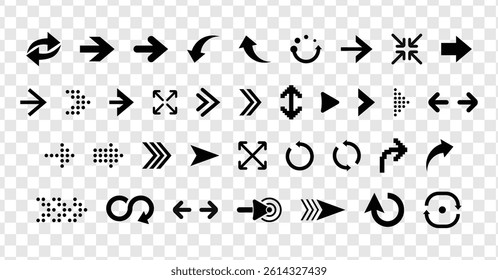 Set of infographic arrows vector icons