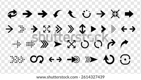 Set of infographic arrows vector icons