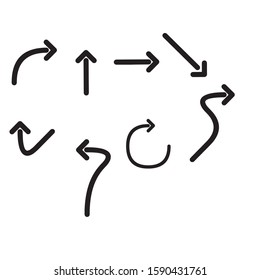 set of infographic arrows vector illustration 