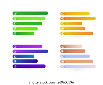 Set of infographic banners, colorful vector illustration