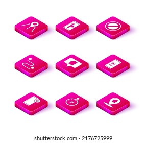 Set Infographic of city map navigation, Compass, Route location, Map pointer with house, Stop sign and  icon. Vector