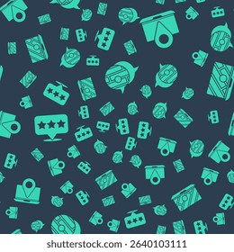 Set Infographic of city map navigation, Laptop with location marker, Map pointer with star and City map navigation on seamless pattern. Vector