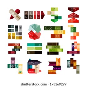 Conjunto de diseños infográficos